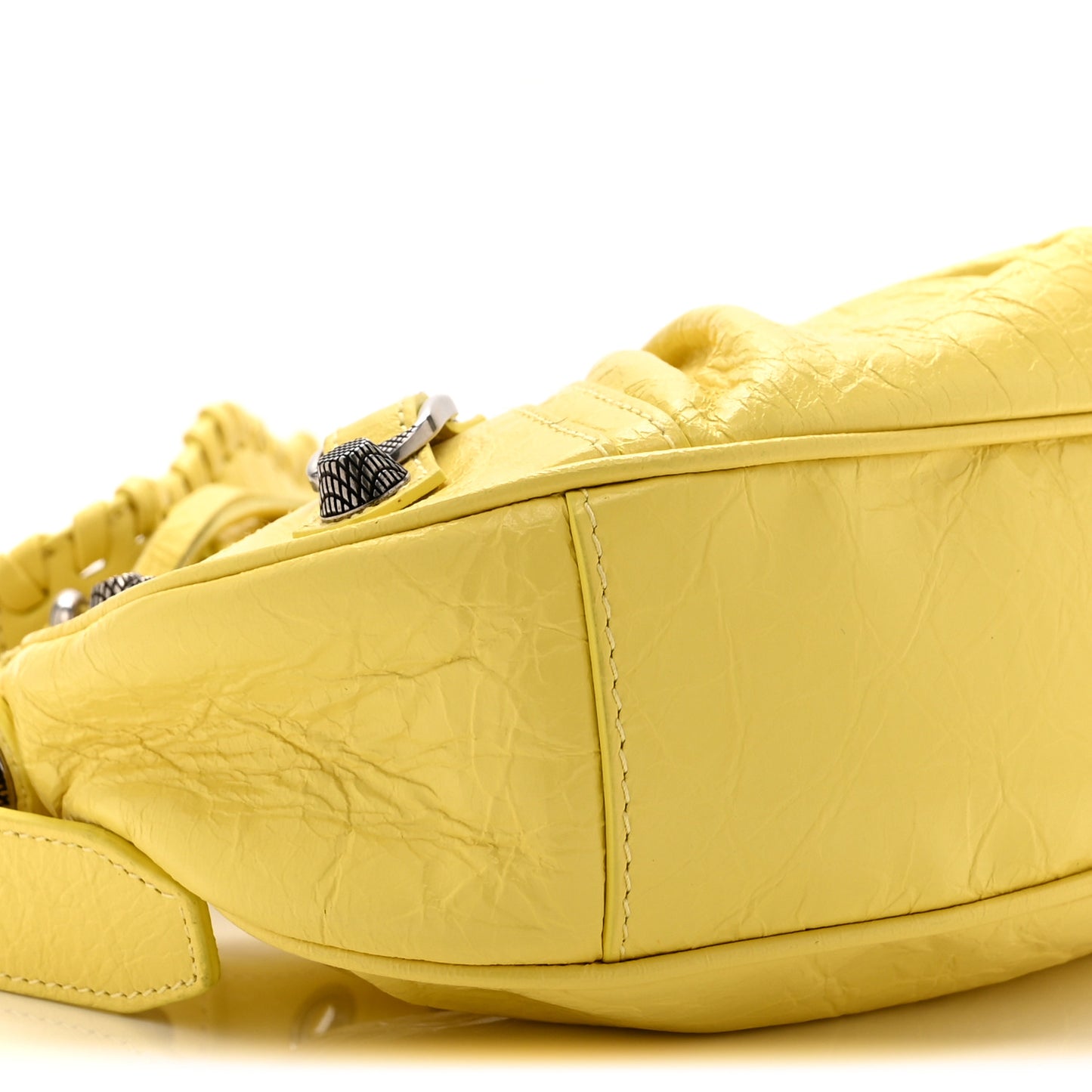 Agneau Arena Le Cagole Shoulder Bag XS Lime