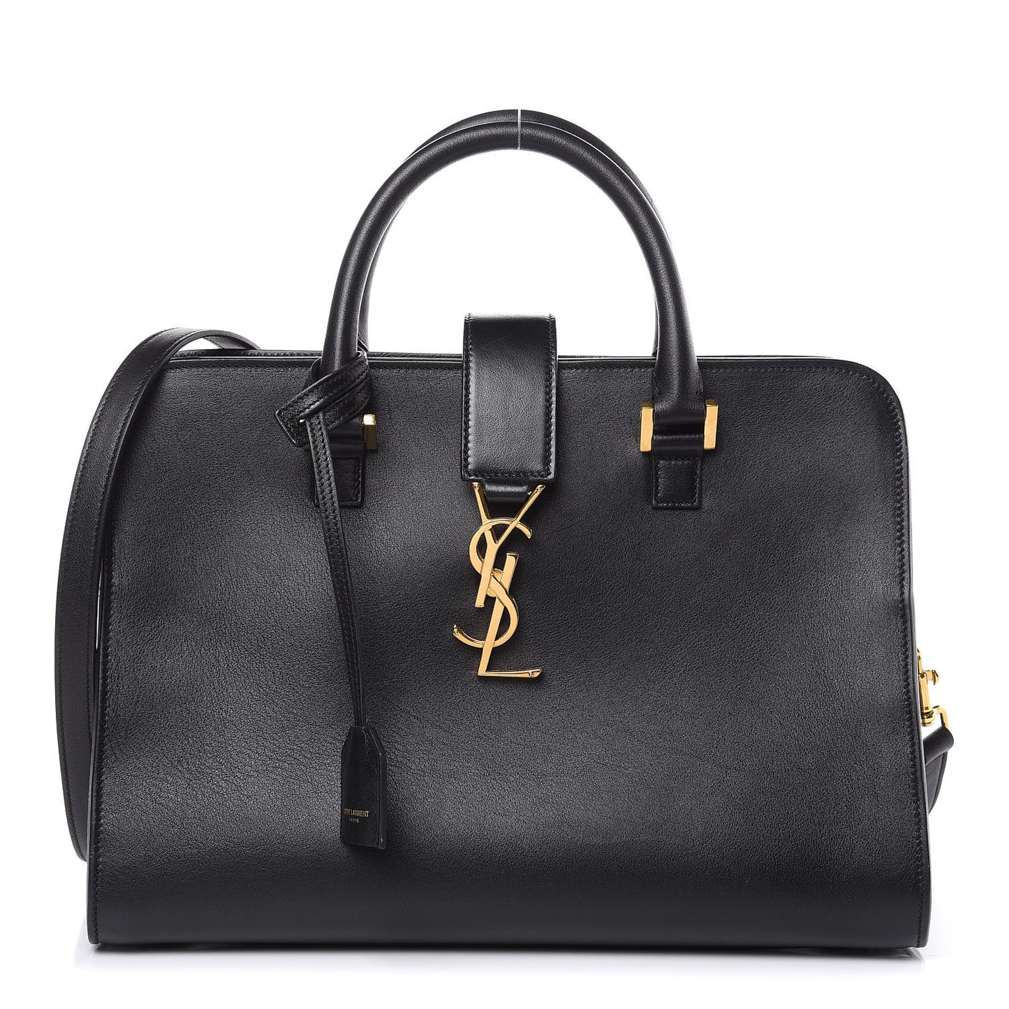 Smooth Calfskin Small Monogram Cabas Black
