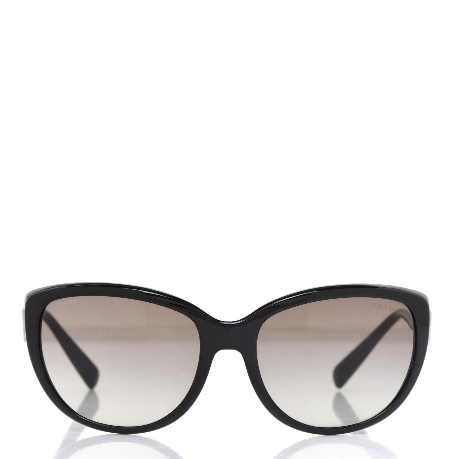 Prada Cat Eye Sunglasses SPR 07O Black 2 of 7