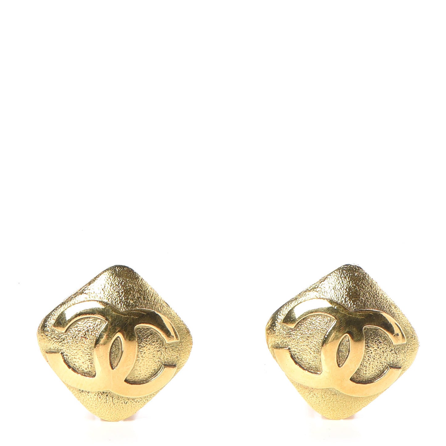 CC Clip On Earrings Gold