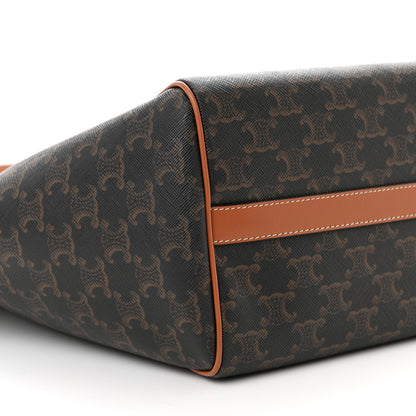 Celine Triomphe Canvas Medium Folded Cabas Tan 9 of 10