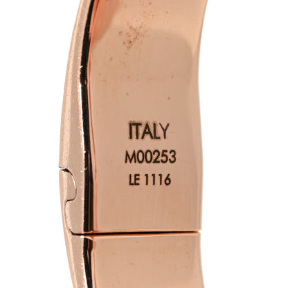 Louis Vuitton Brass Monogram Nanogram Cuff S Pink Gold 5 of 7