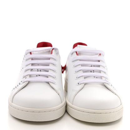 Valentino Garavani Calfskin Womens Backnet Sneakers 37 White Rosso Valentino 2 of 9