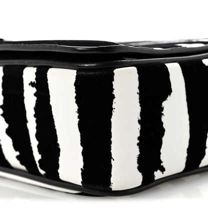 Burberry Calfskin Zebra Print Lola Bag Black White 10 of 11