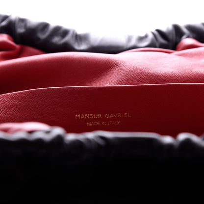 Mansur Gavriel Lambskin Cloud Clutch Black Flamma 6 of 9