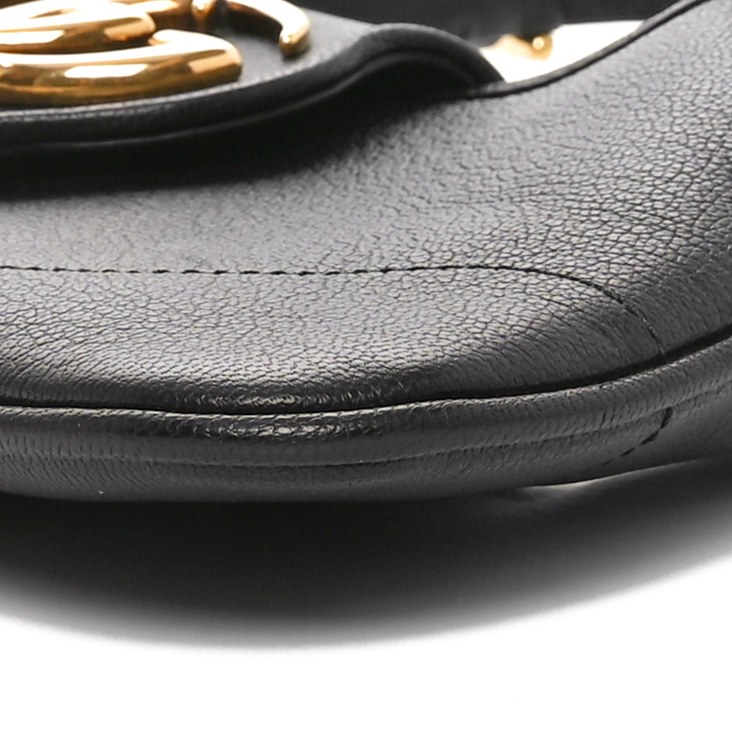 Goatskin Small GG Aphrodite Shoulder Bag Black