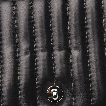 Chanel Lambskin Vertical Quilted Medium Single Flap Black 8 of 14