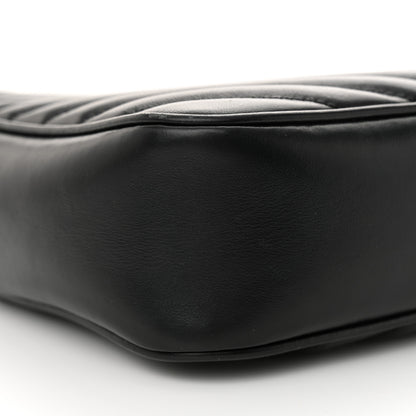 Saint Laurent Calfskin Matelasse Monogram Lou Camera Bag Black 9 of 14