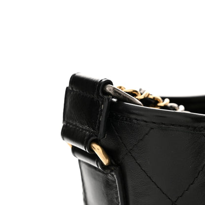 Chanel Aged Calfskin Quilted Medium Gabrielle Hobo Black 14 of 15