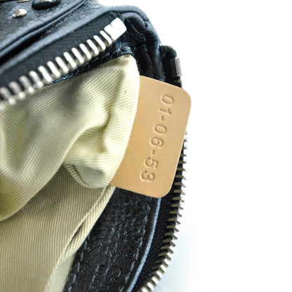 Chloe Leather Paddington Clutch Metallic Pewter 6 of 6