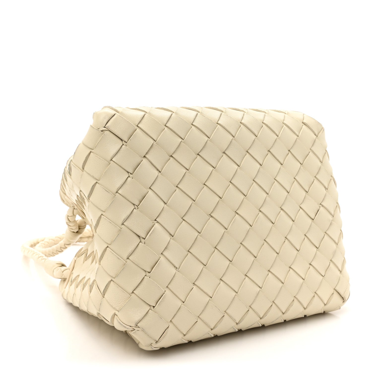 Bottega Veneta Nappa Intrecciato Small Parachute Shoulder Bag Sea Salt 4 of 14