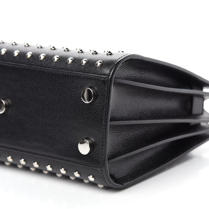 Saint Laurent Grain De Poudre Studded Nano Sac De Jour Black 7 of 9