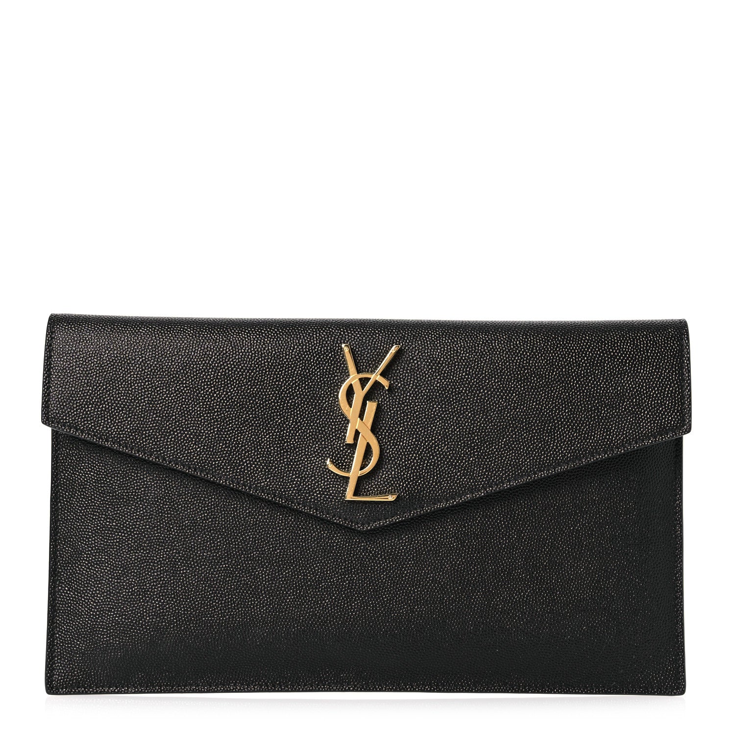 Saint Laurent Grain De Poudre Uptown Pouch Black 1 of 10