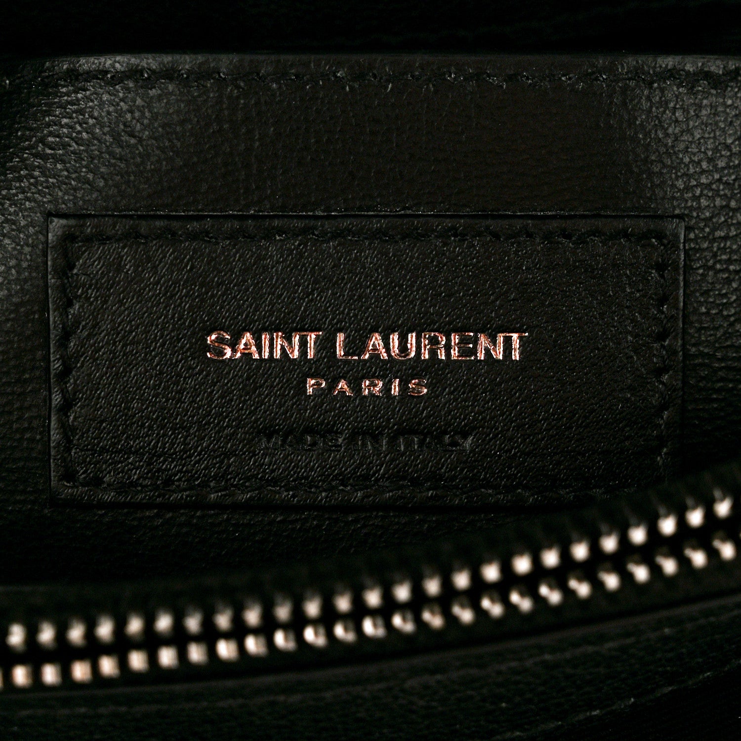 Saint Laurent Sheepskin Matelasse Chevron Monogram Medium College Bag Black 6 of 11