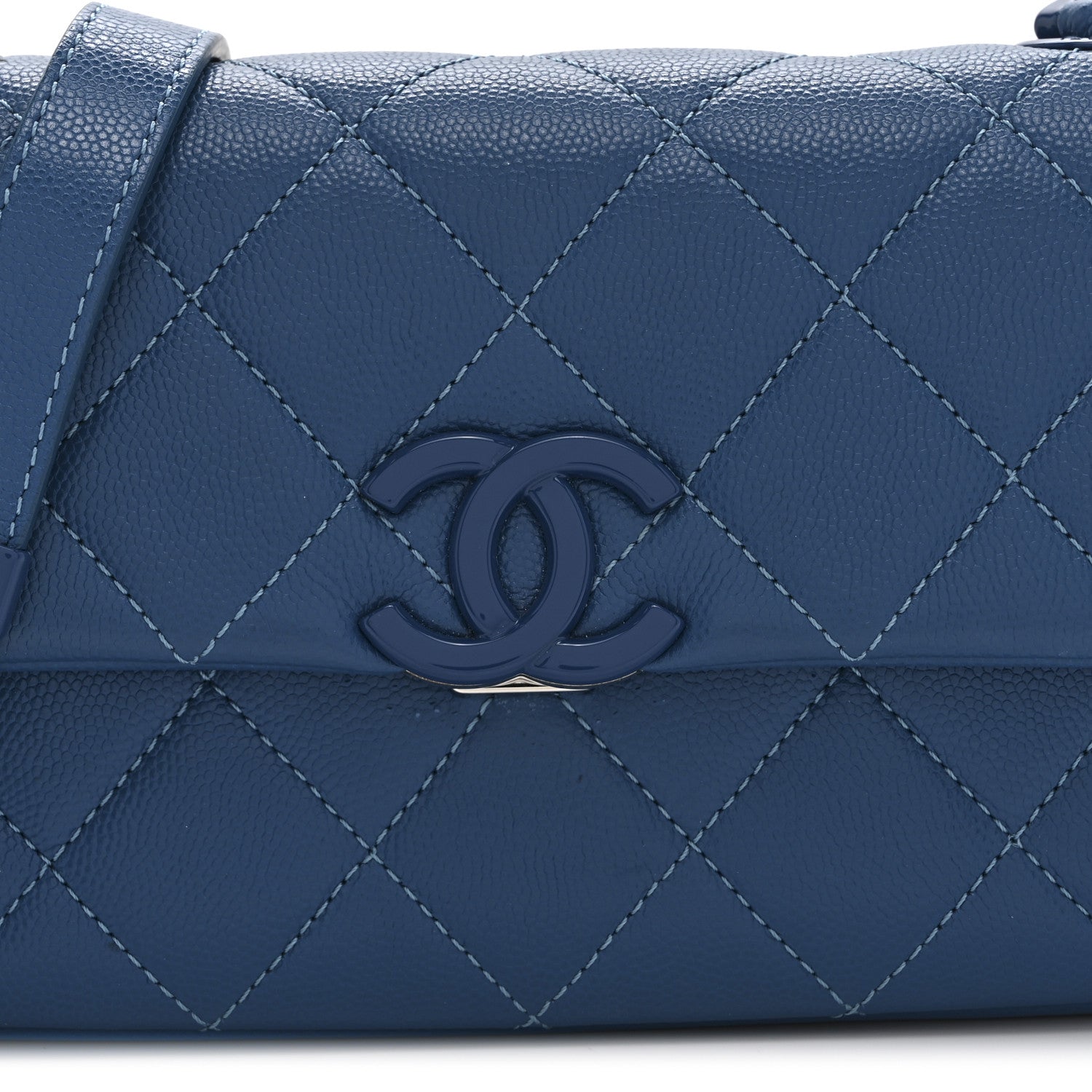 Chanel Caviar Quilted My Everything Small Flap Blue 8 of 10
