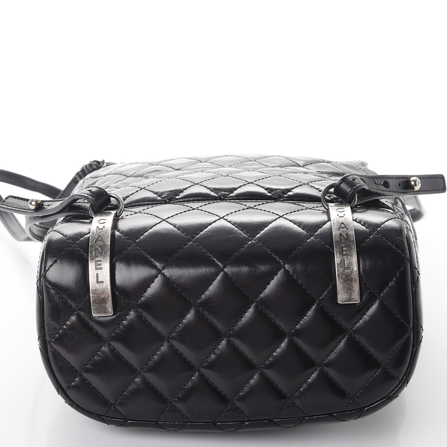 Chanel Glazed Calfskin Quilted Small Salzburg Mountain Backpack Black 8 of 8