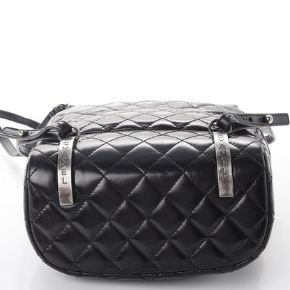 Chanel Glazed Calfskin Quilted Small Salzburg Mountain Backpack Black 8 of 8