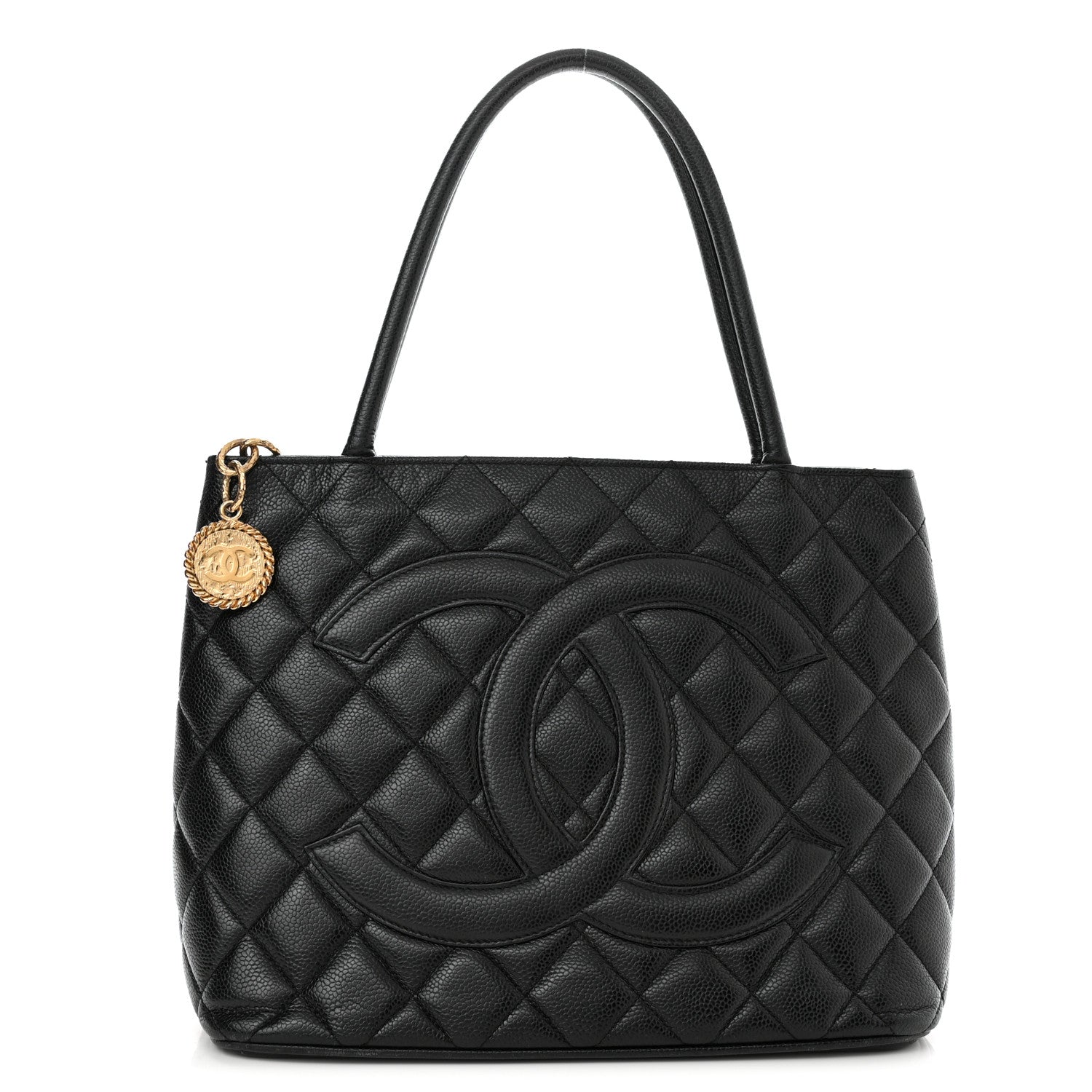 Chanel Caviar Quilted Medallion Tote Black 1 of 10