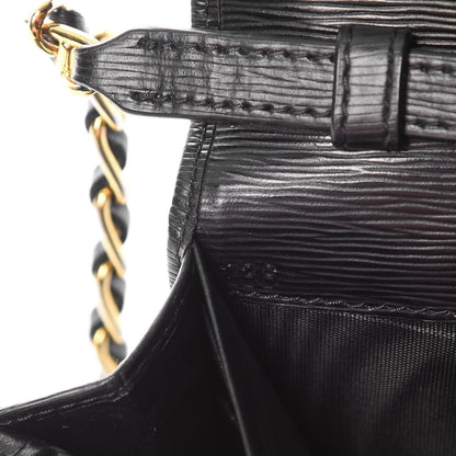 Prada Vitello Move Metal Oro Chain Wallet Black 7 of 8