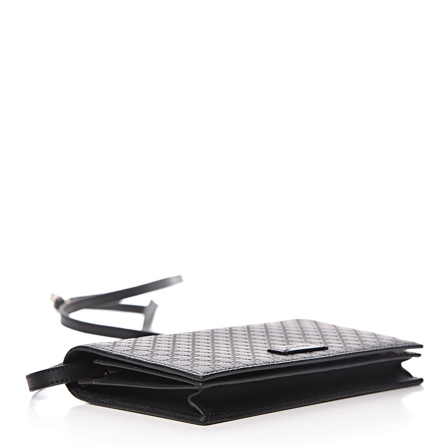 Microguccissima Crossbody Wallet Black