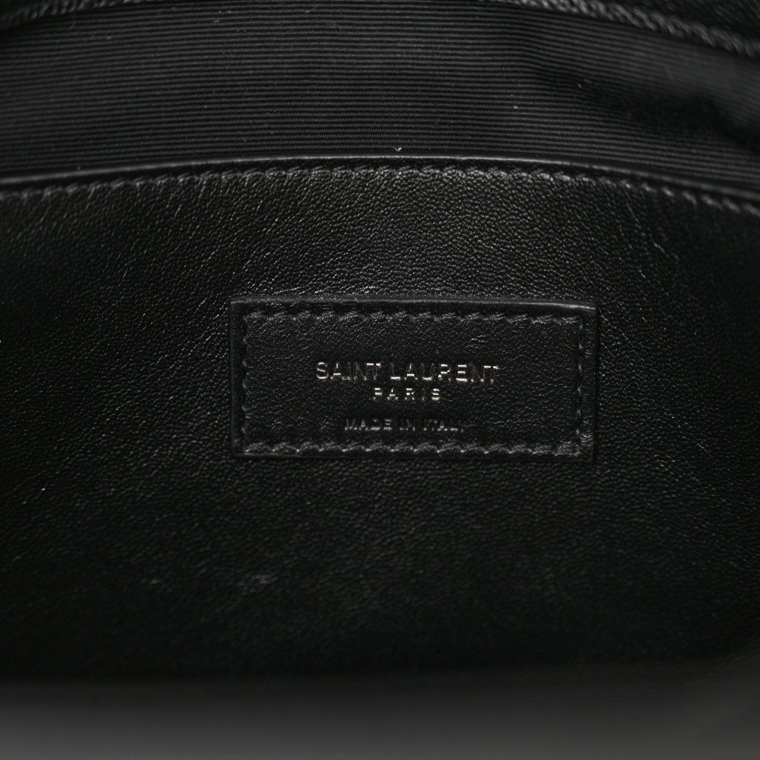 Saint Laurent Grain De Poudre Medium West Hollywood Monogram Fold-Over Black 6 of 13