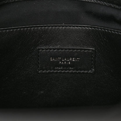 Saint Laurent Grain De Poudre Medium West Hollywood Monogram Fold-Over Black 6 of 13