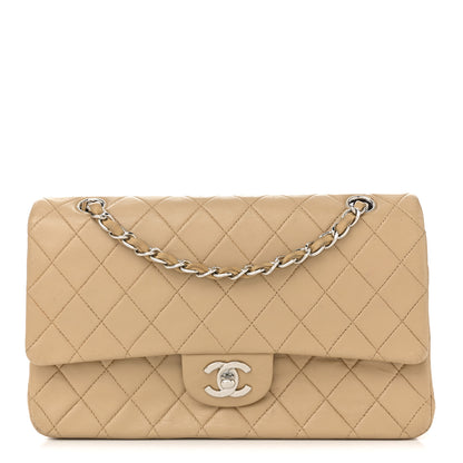 Chanel Lambskin Quilted Medium Double Flap Beige 2 of 21