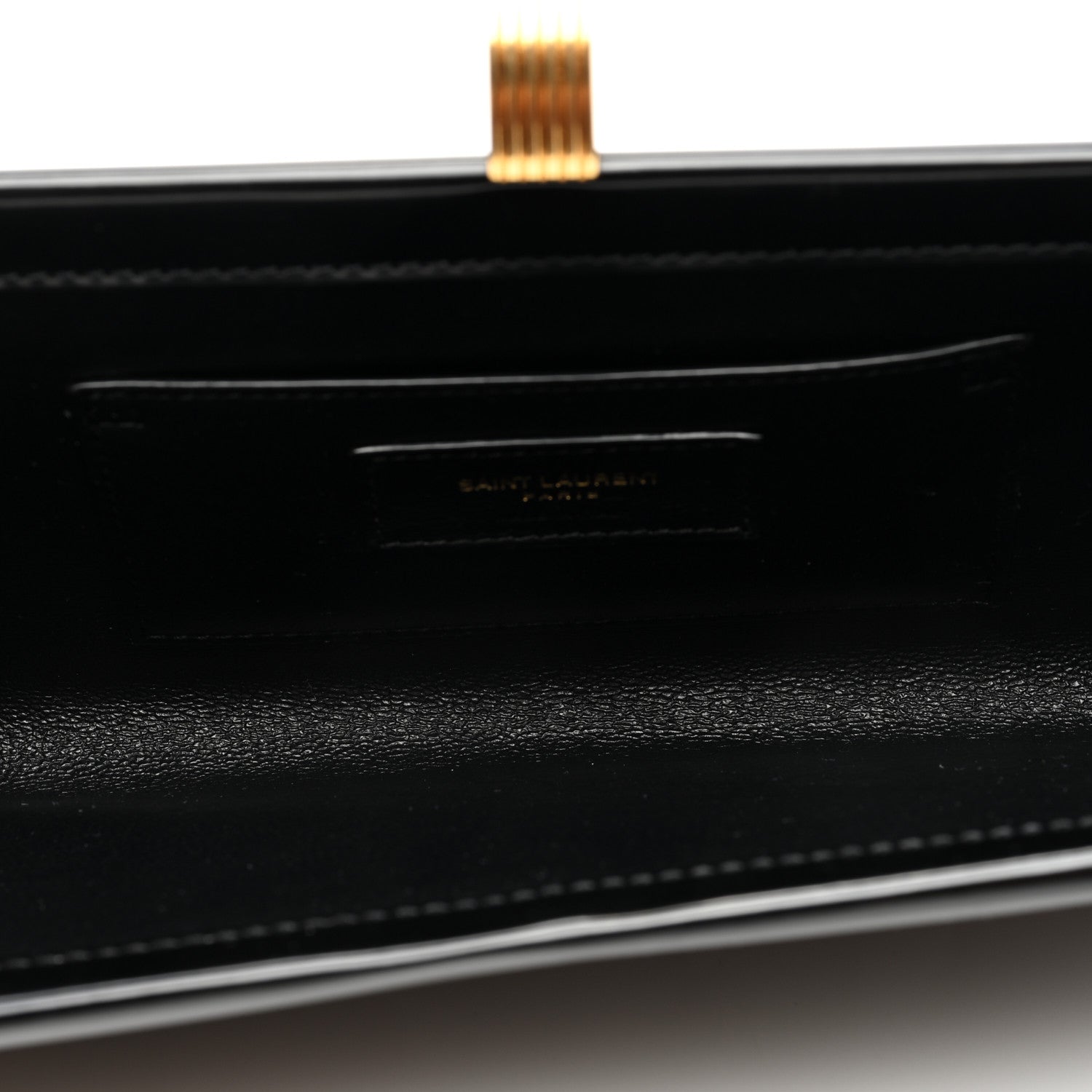 Saint Laurent Patent Daria Clutch Black 5 of 9