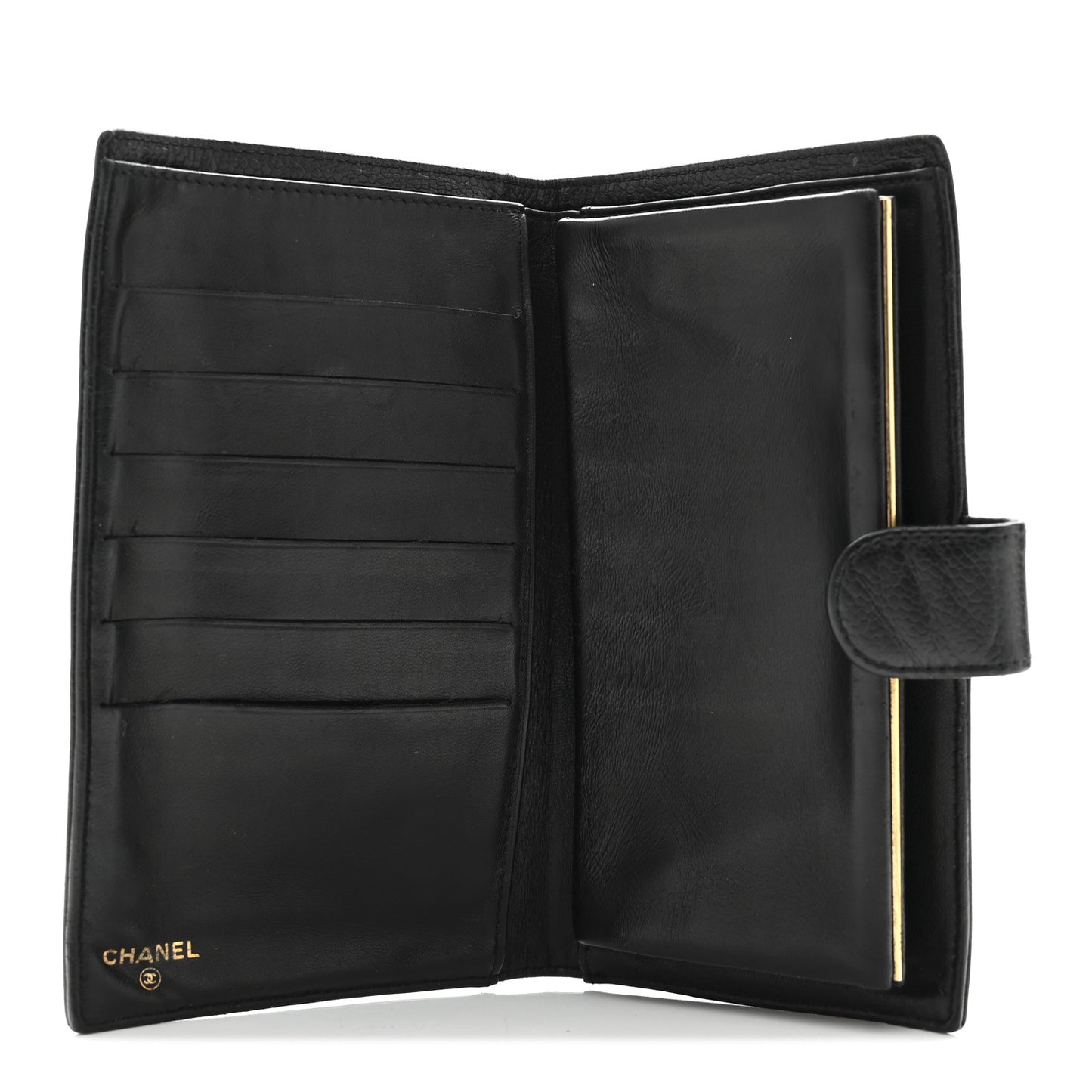 Caviar Timeless CC French Wallet Black