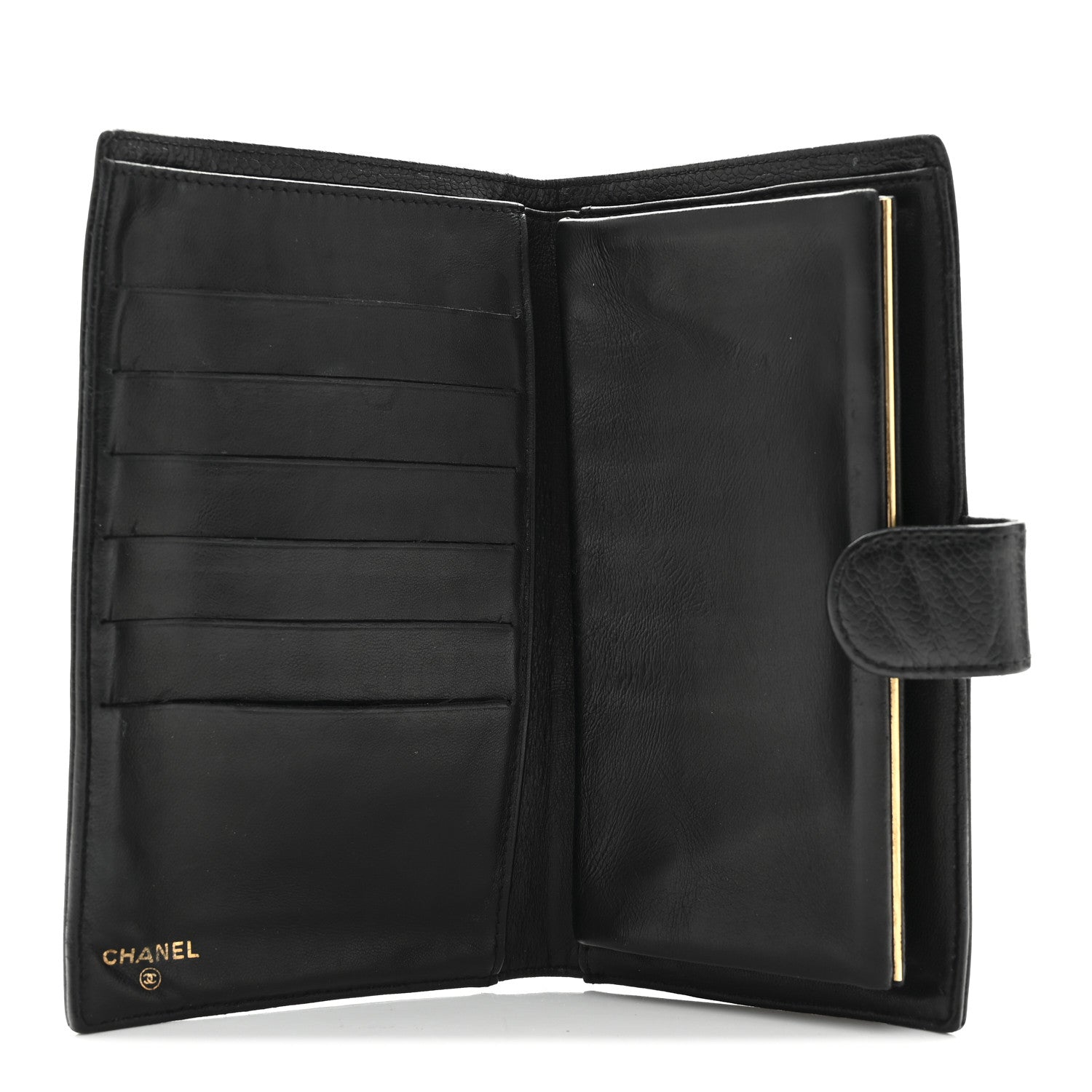 Chanel Caviar Timeless CC French Wallet Black 5 of 8