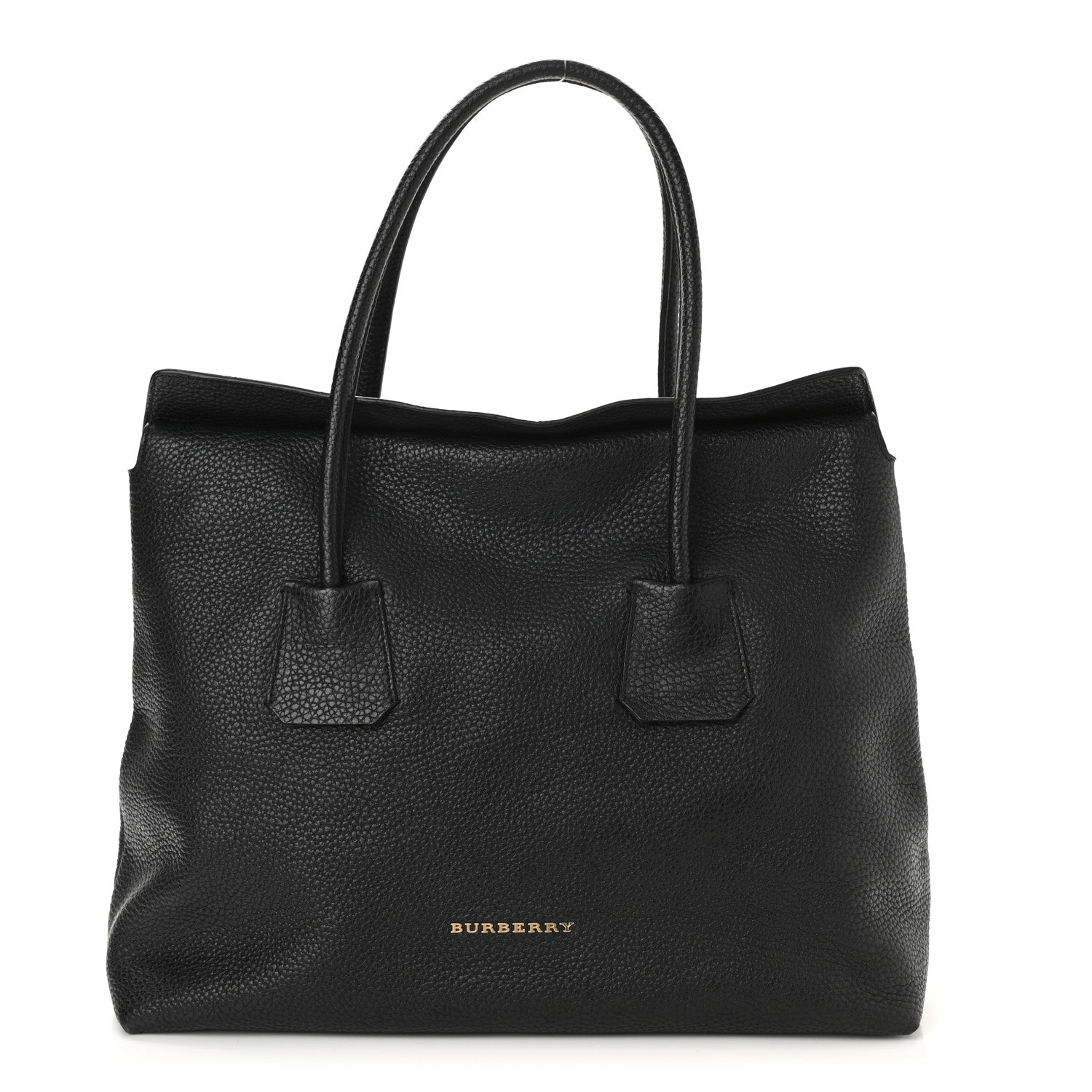 Burberry London Grainy Calfskin Medium Baynard Tote Black 1 of 7