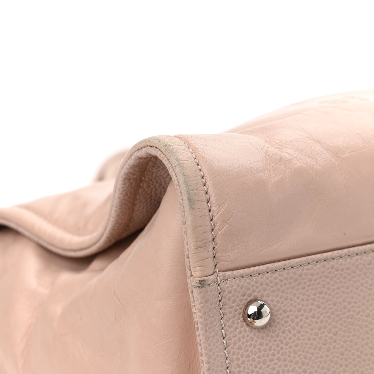 Chanel Glazed Calfskin Small Deauville Tote Light Pink 12 of 15
