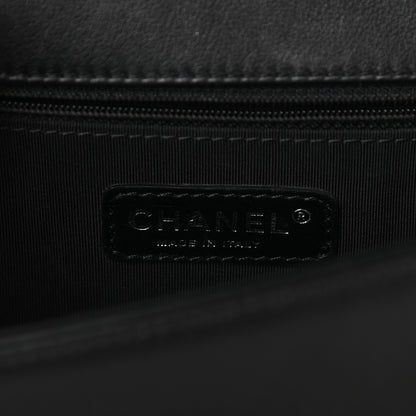 Chanel Calfskin Embossed New Medium Cordoba Boy Flap Black 6 of 9