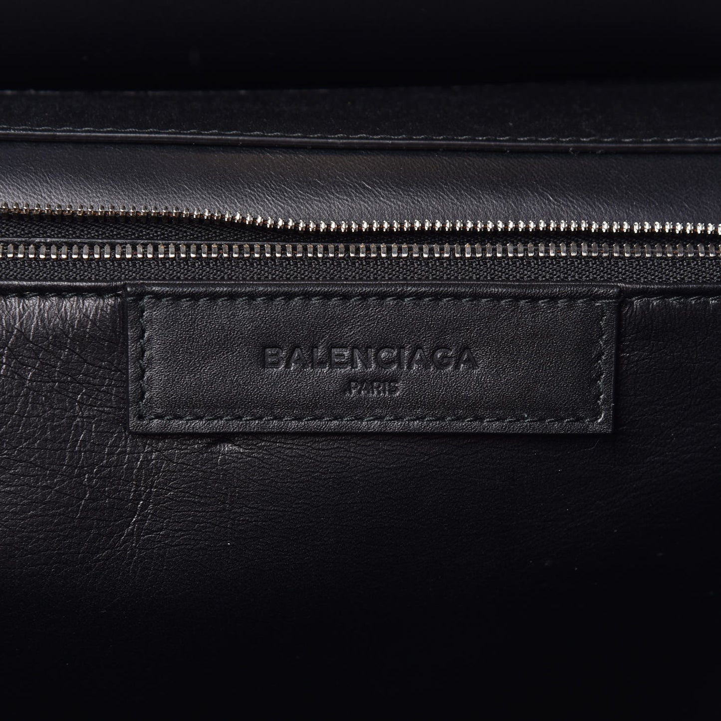Calfskin Le Dix M Cartable Shoulder Bag Black