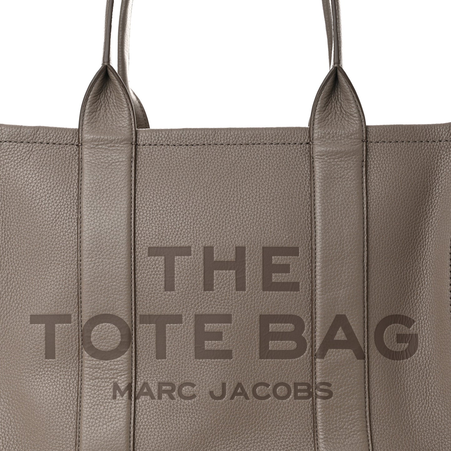 Grained Calfskin Large The Tote Bag Cement