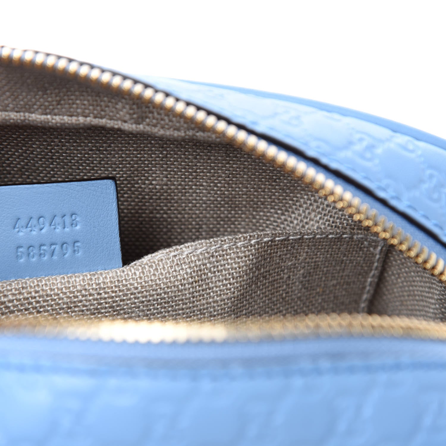 Gucci Microguccissima Mini Bree Messenger Bag Mineral Blue 9 of 10