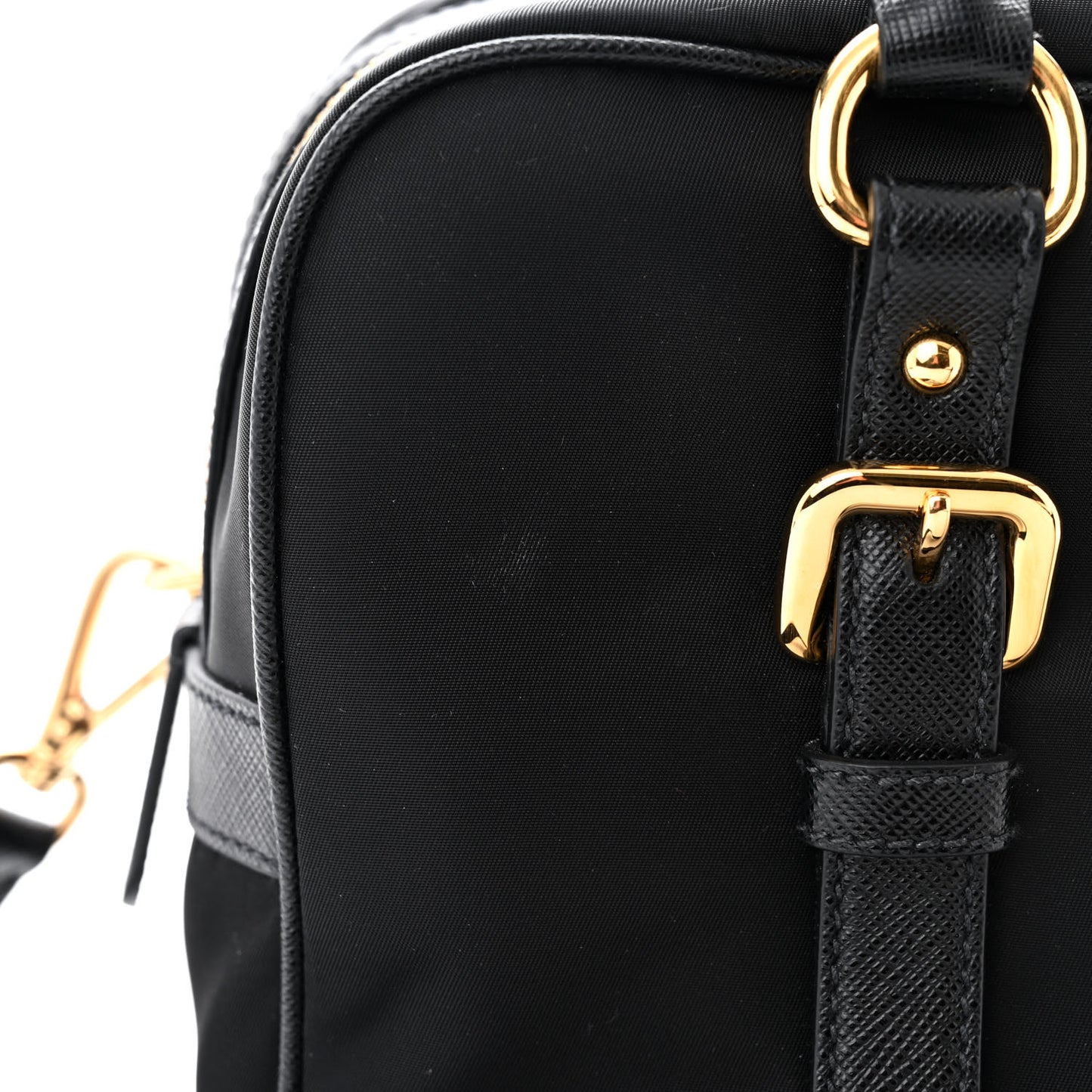 Tessuto Nylon Saffiano Bauletto Black