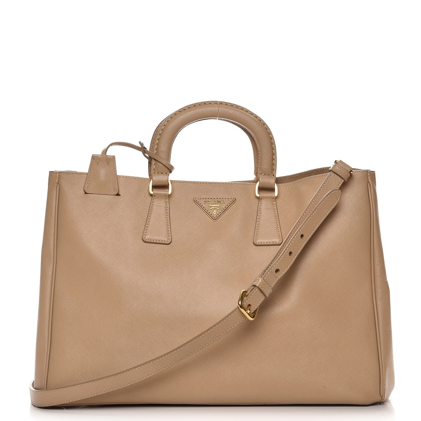 Saffiano Lux Large Tote Sabbia