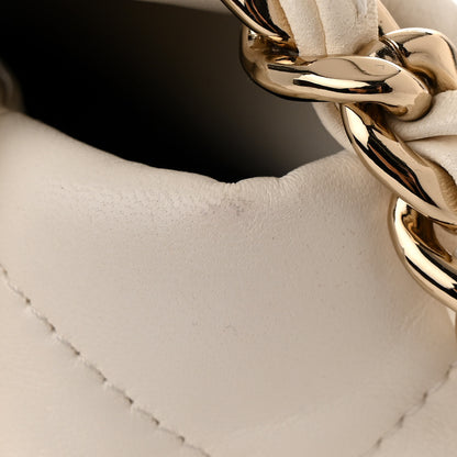 Chanel Goatskin Quilted Medium Chanel 19 Flap White 14 of 14