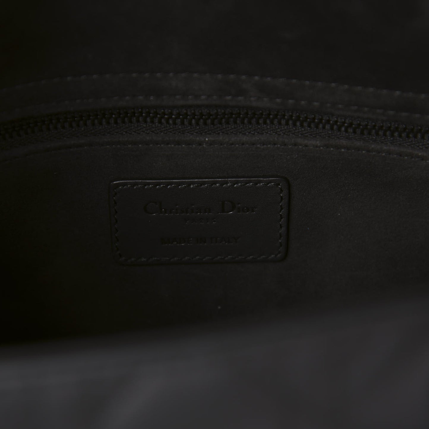 Ultra Matte Calfskin Cannage Medium Lady Dior Black