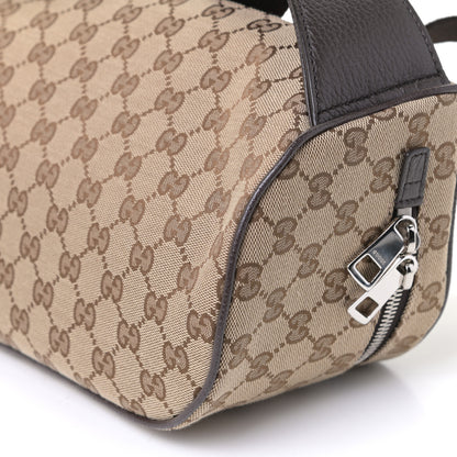 Gucci Monogram Dollar Calfskin Waist Pouch Beige Ebony Testa di Moro Marrone Scuro 6 of 8