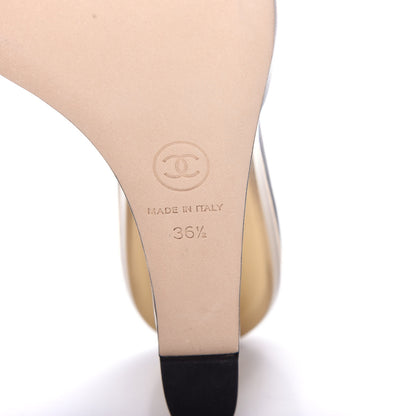 Chanel Lambskin Lucite CC Wedge Mules 36.5 Black 9 of 11