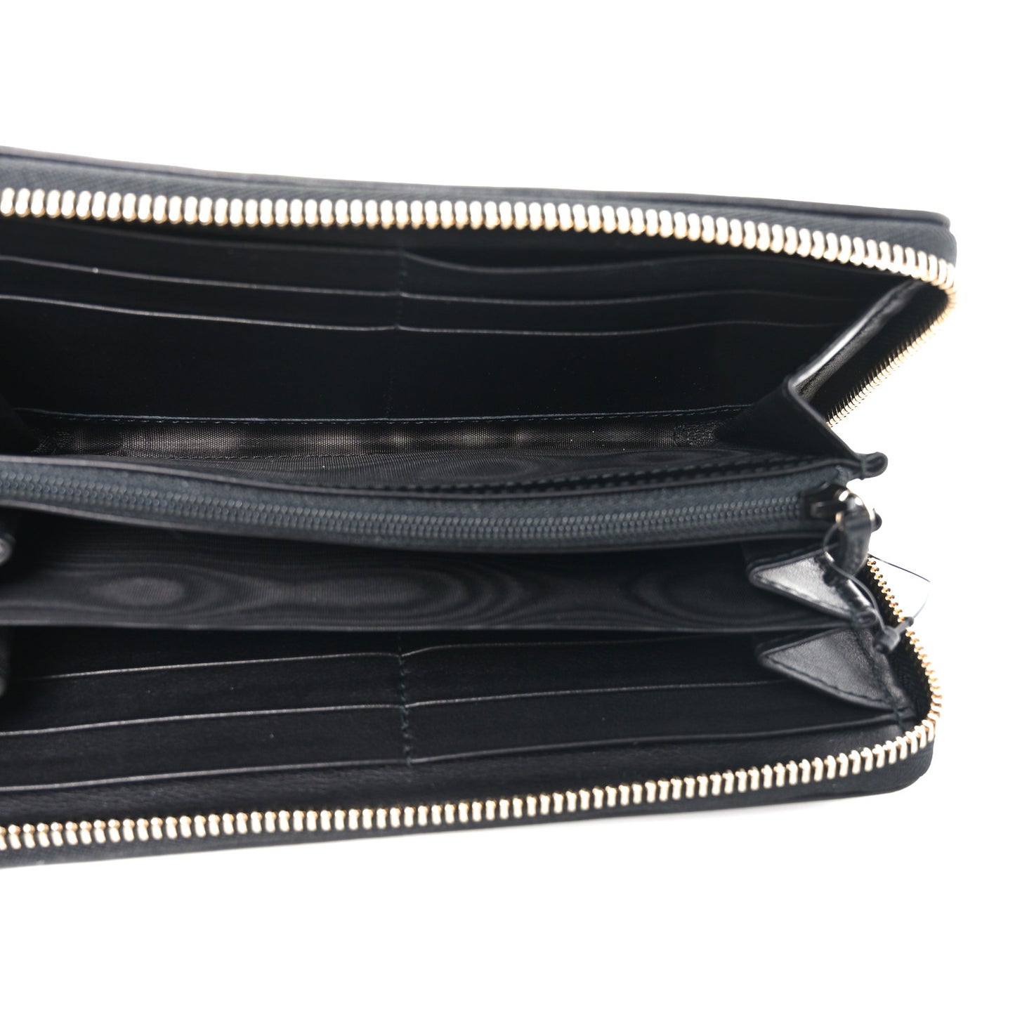 Guccissima Signature Sukey Zip Around Wallet Black