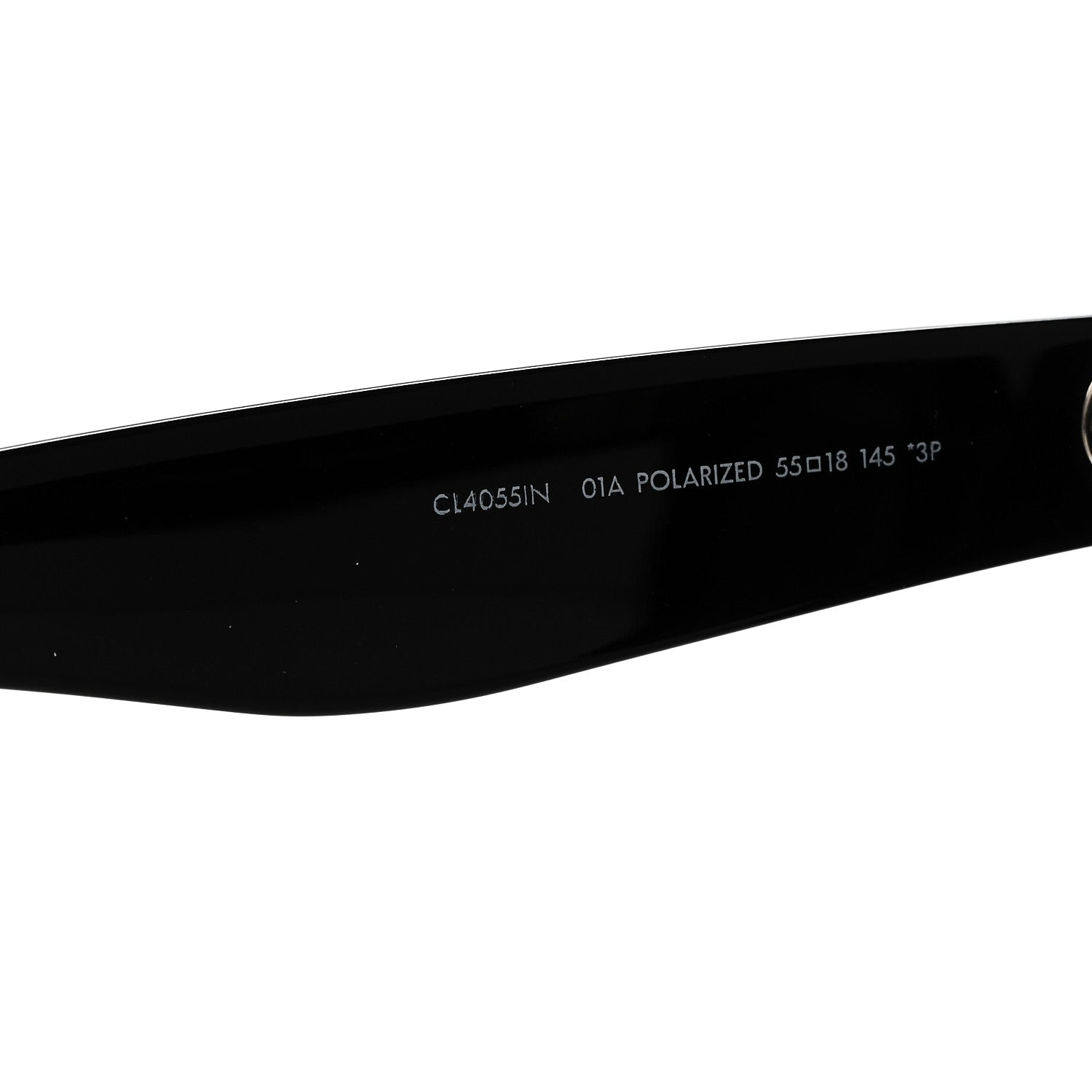 Celine Acetate Polarized Oversized Sunglasses CL4055IN Black 6 of 7