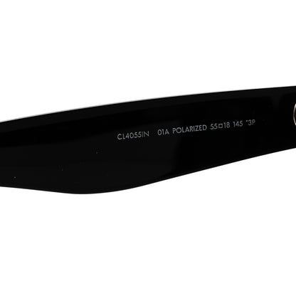 Celine Acetate Polarized Oversized Sunglasses CL4055IN Black 6 of 7