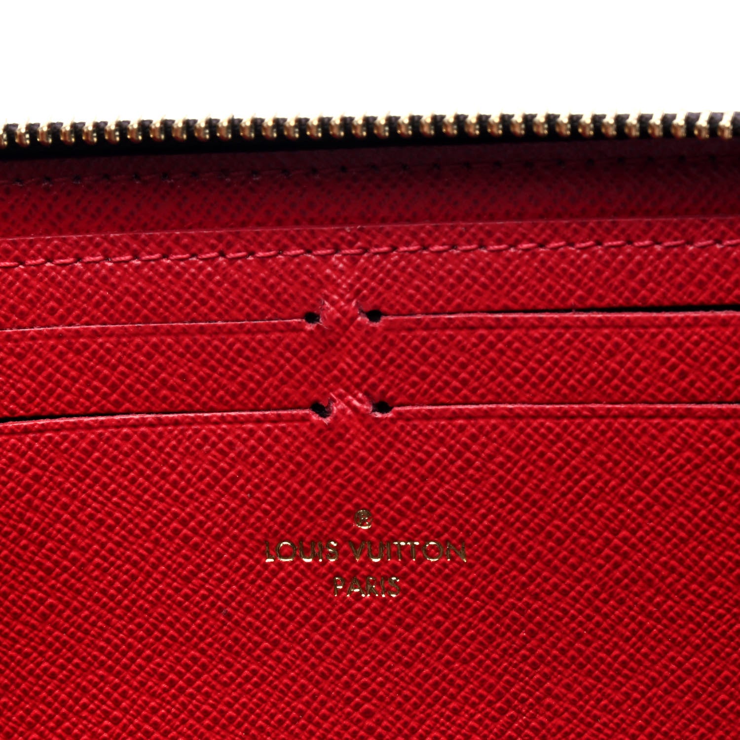 Louis Vuitton Damier Ebene Clemence Wallet Cherry 4 of 4