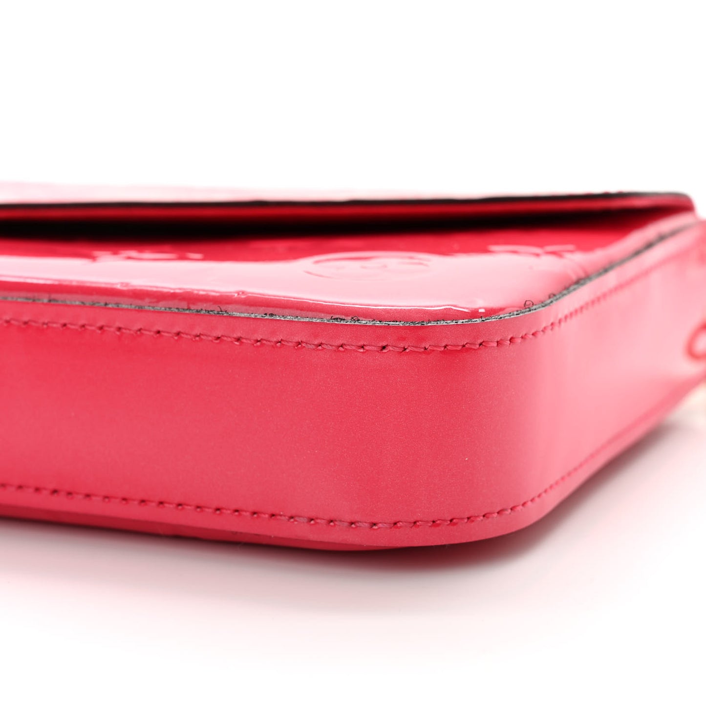 Vernis Felicie Pochette Chain Wallet Hot Pink