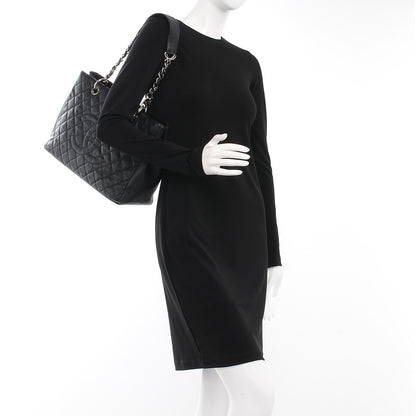 Chanel Caviar Quilted Grand Shopping Tote GST Black 2 of 11