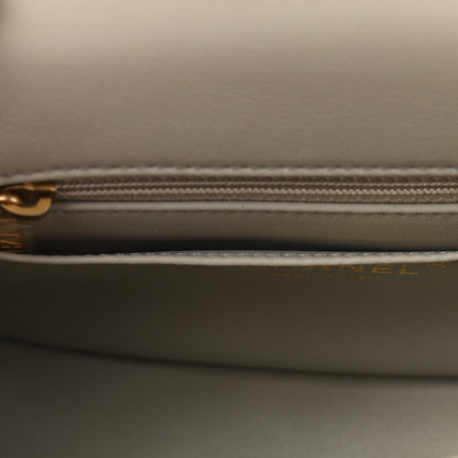 Chanel Lambskin Quilted Mini Pearl Crush Flap Light Grey 10 of 11