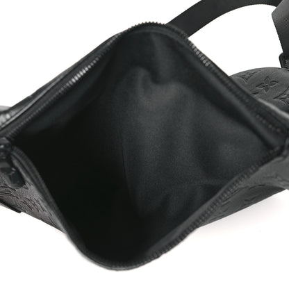 Louis Vuitton Calfskin Shadow Monogram Duo Slingbag Black 5 of 10